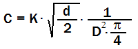 Ecuaciones Coeficiente de Caudal C