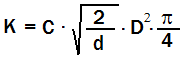 Ecuaciones Coeficiente de Caudal Cv Kv