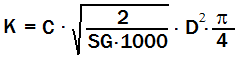 Ecuaciones Coeficiente de Caudal Cv Kv
