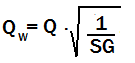 Flow rate equations