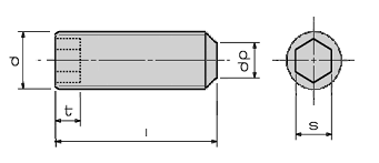 Tornillo prisionero Allen DIN-913