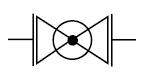 Butterfly valve symbol